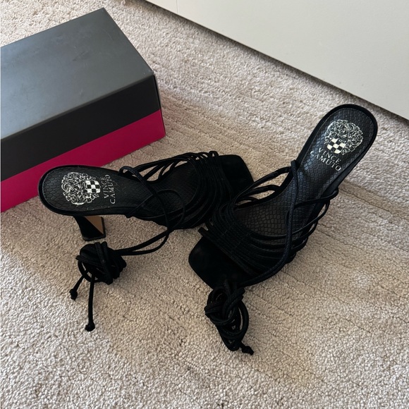 Vince Camuto black suede heels - Picture 9 of 14